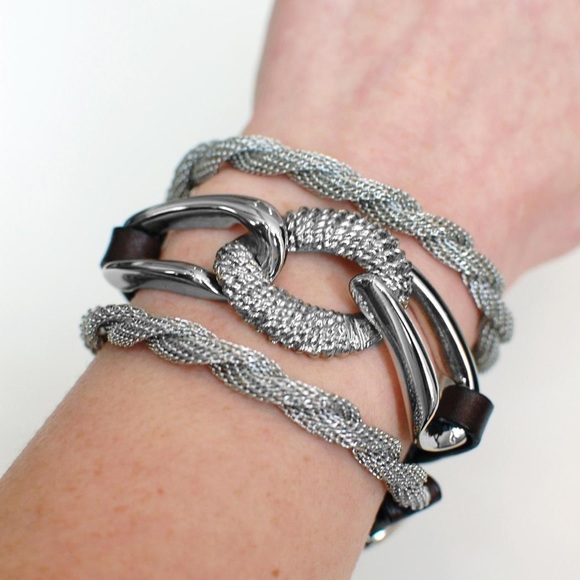 marc bernstein Jewelry - MARC BERNSTEIN Equestrian Triple Wrap Leather